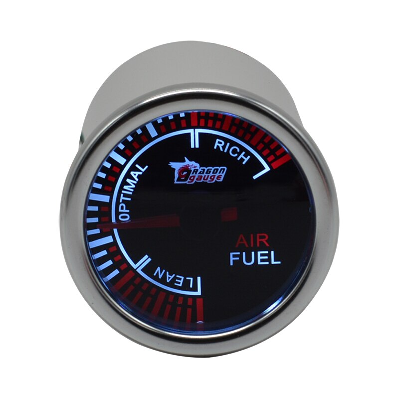 Dragon Gauge 52mm White Backlight Car Air Fuel Ratio Gauge Car Modification Ext Temp Gauge Oxygen O2 Sensor Narrow Band Meter