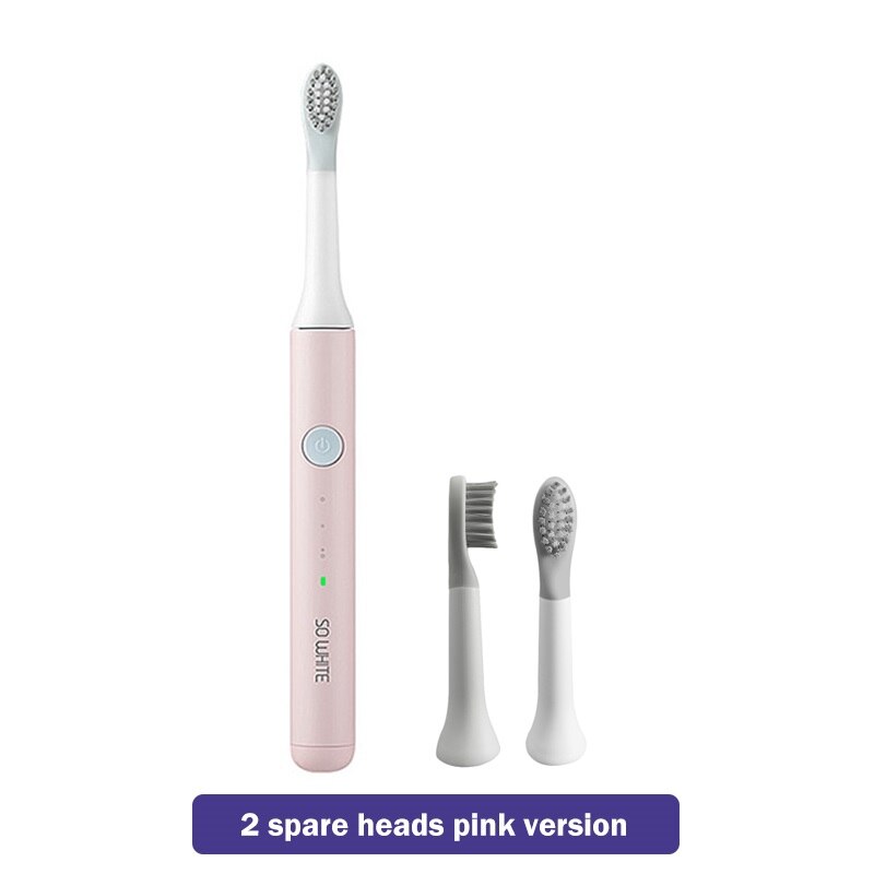 Xiaomi cepillo de dientes Mijia sonic blanco EX3 cepillo de dientes eléctrico Youpin de carga inalámbrica impermeable Ultra sónico cepillo automático: pink 2 extra heads