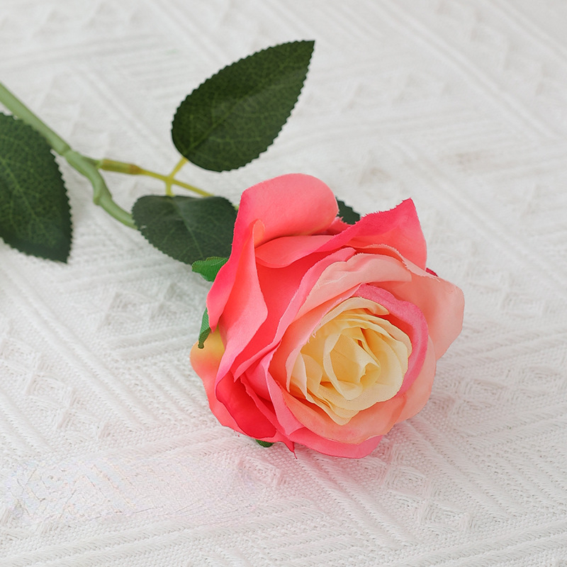 Kunstmatige Rose Takken Zijden Nep Bloemen Bruiloft Fotografie Boeket Thuis Woonkamer Tuin Rood Geel Zwarte Rozen Decoratie: Blauw