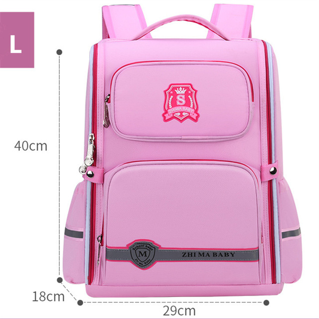 Großer, wasserdichter Oxford-schulrucksack für jungen und mädchen, komplett offen, Ich bin angesagten weltraum-Entwurf, Ideal für schüler und studenten.: Rosa groß