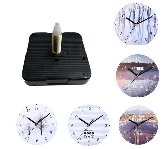 Mecanismo de reloj silencioso de pared, accesorio colgante de cuarzo moderno, eje de movimiento de 28mm, herramientas de repuesto de reparación, bricolaje, 10 juegos