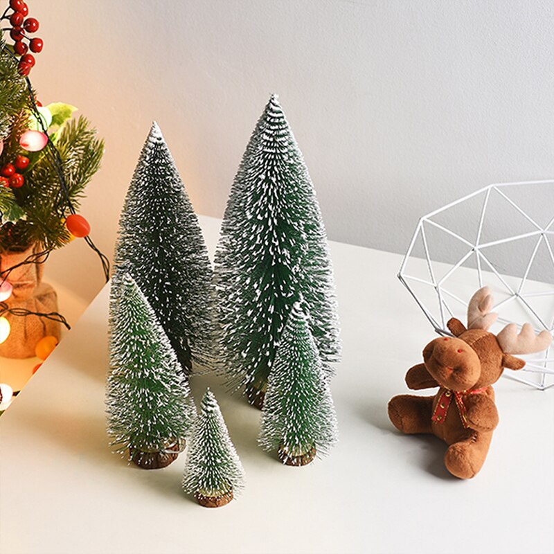 Small Mini Christmas Tree Office Window Desktop Decoration Christmas Christmas Ornaments Pine Tree Home Decor