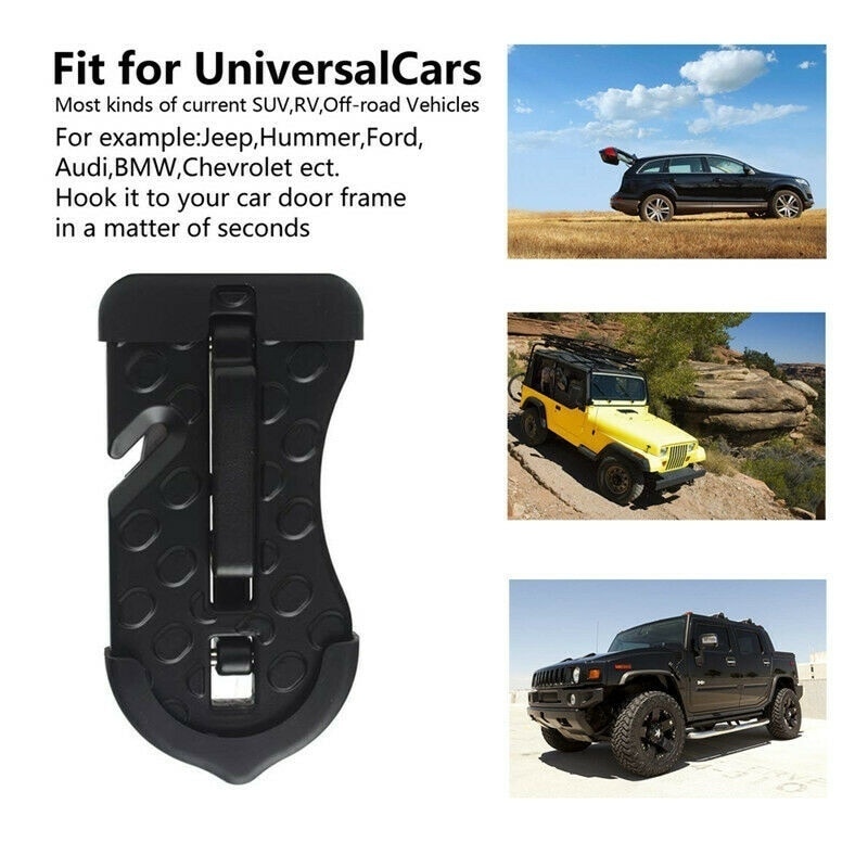 Vehicle Foot Pedal Foldable Car Supplies Step Ladder Portable Easy Access To Rooftop Door Step Hook Aluminum Alloy