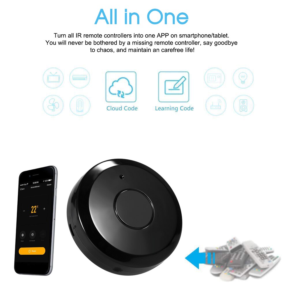 Tuya WiFi IR Remote Control Hub WiFi Smart Home Infrared Universal Remote Controller For Alexa Google Home Air Conditioner TV