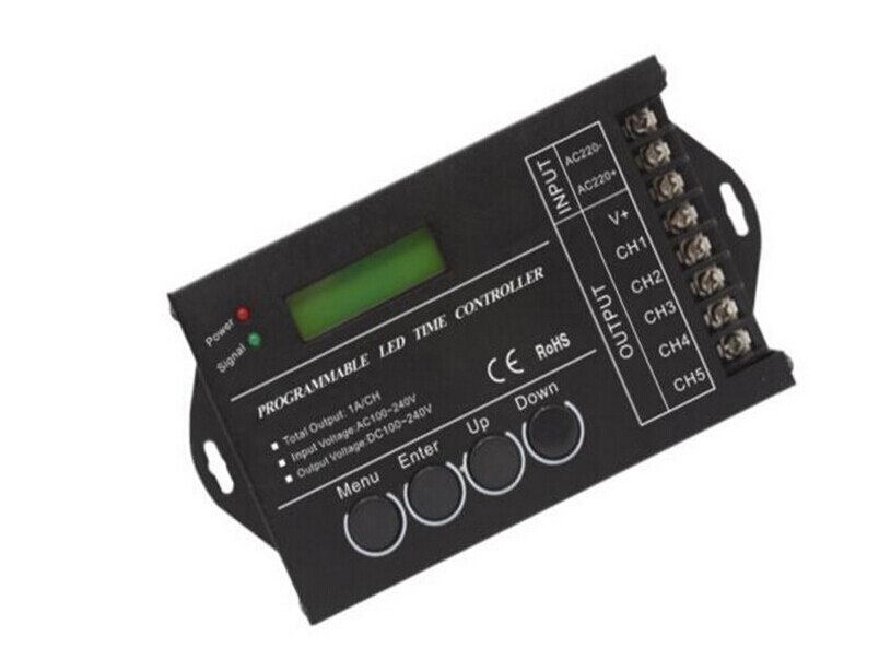 Tc420 tc421 tc423 ledet wifi-kontroller  dc12v/24v 5- kanals totalutgang 20a felles anode til ledet-lys