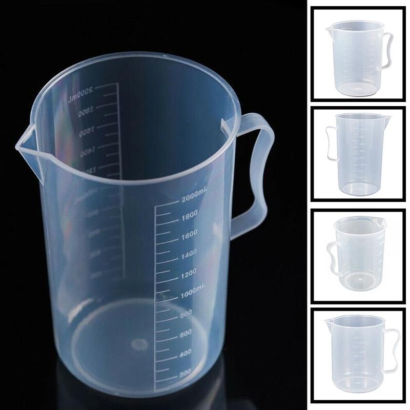 Lichtgewicht Draagbare Container Maatbeker Keuken Beker Plastic Gereedschap Bakken Laboratorium Gebruiksvoorwerpen 250/500/1000/2000 Ml e6A1