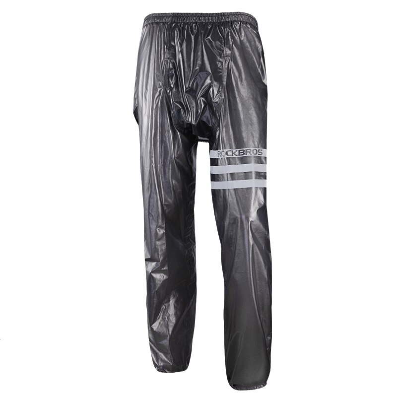 ROCKBROS – pantalon de cyclisme imperméable pour hommes et femmes, réfléchissant, Portable, équipement de vélo de route, vtt: YPK001BK / 4XL