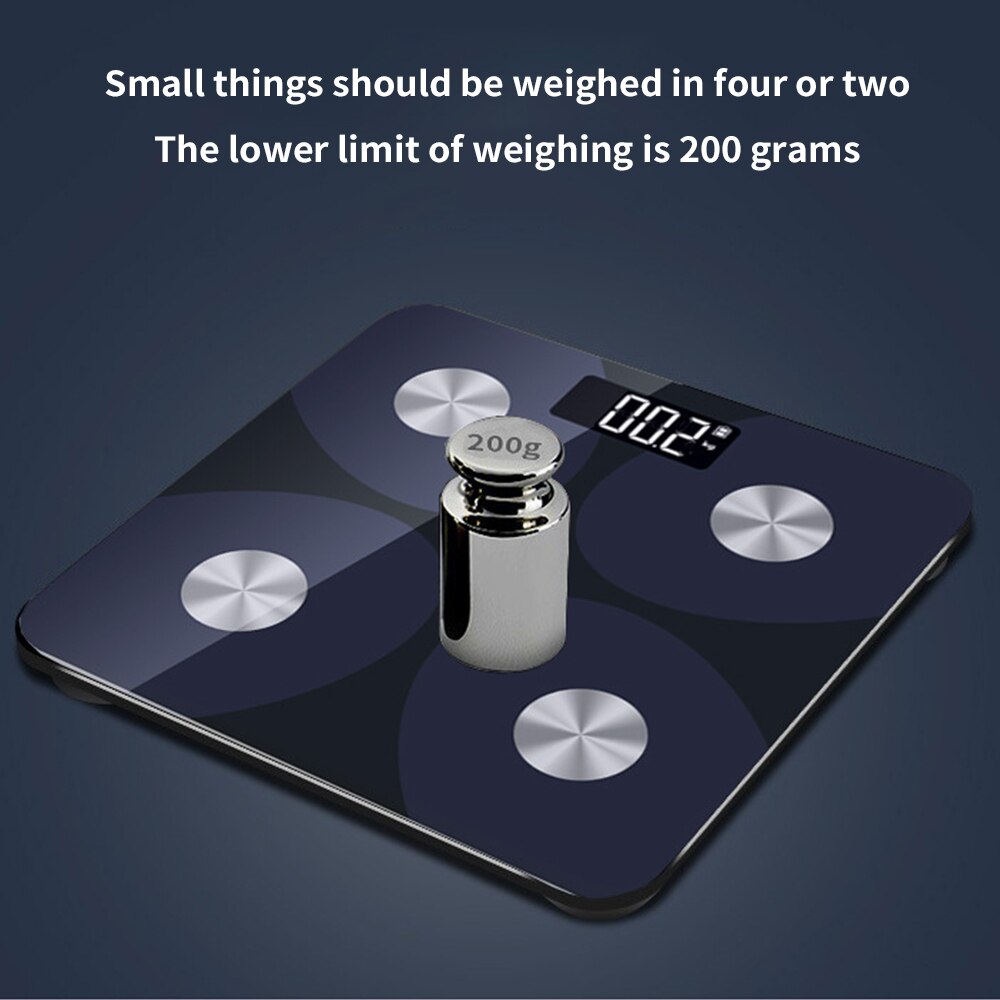 Energy Charging Scale Intelligent Body Fat Scale Scientific Floor Electronic LED Digital Weights Scale Bluetooth Body Fat Scale