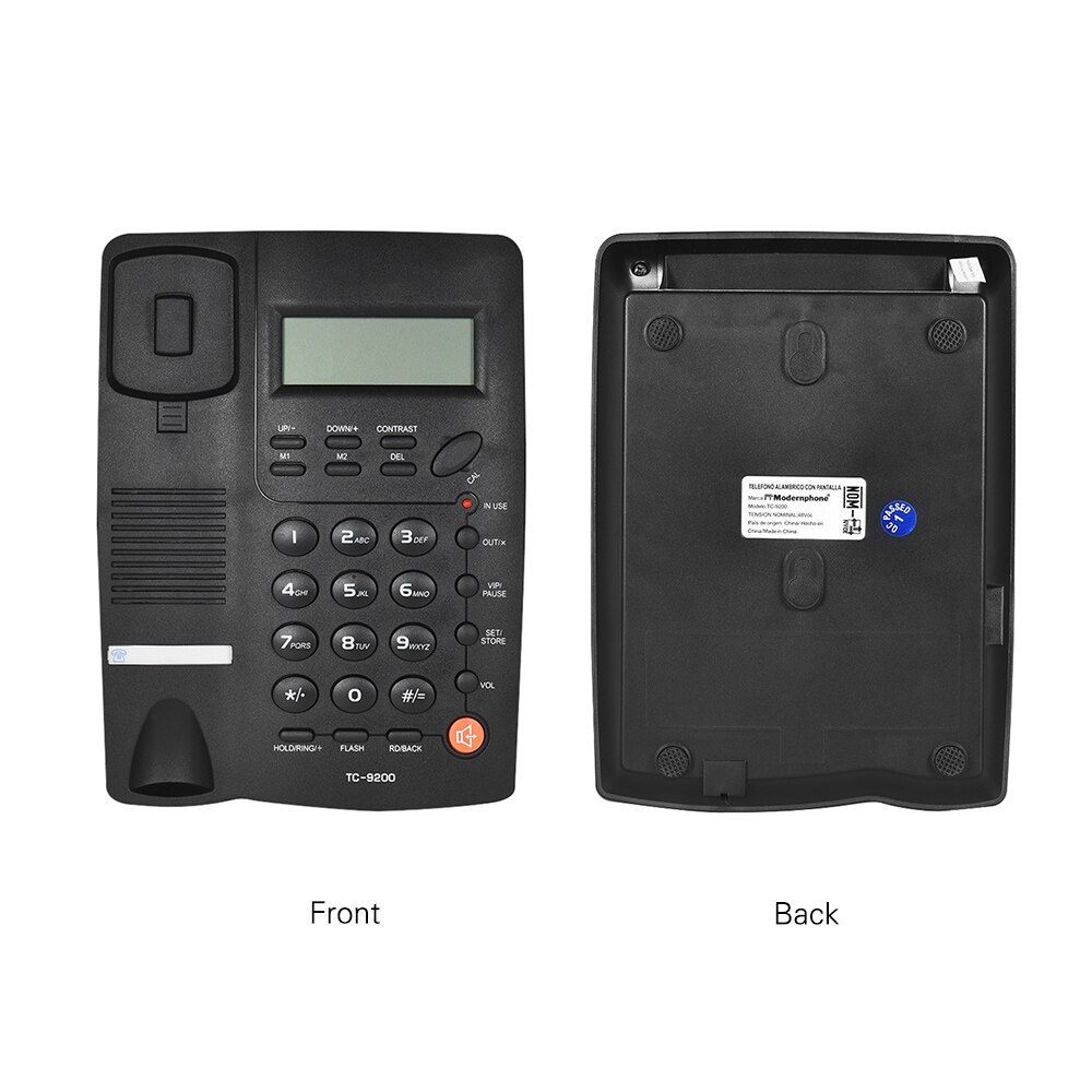 Desk telefone Corded Telephone Phone Landline LCD Display Caller ID Volume Adjustable Calculator Alarm Clock for Home Call