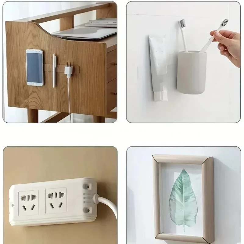 Nastro adesivo biadesivo super resistente 6 * 6 cm Toppa per adesivi murali nano quadrati trasparenti per nastri impermeabili senza cuciture domestici