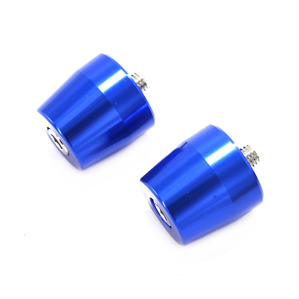 Empuñaduras de manillar para motocicleta KAWASAKI ER6N, ER6F, Z250, Z300, Z650, Z750, Z800, Z900, Z1000, extremos de barra, tapa deslizante, accesorios CNC: Azul