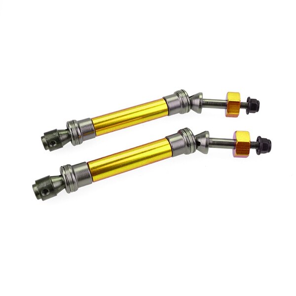 CVD Steel Front & Rear Drive Shaft Assembly Heavy Duty for 1/10 Traxxas Slash 4X4 Stampede VXL 2WD 6851R 6851X 6852R 6852X,Yello