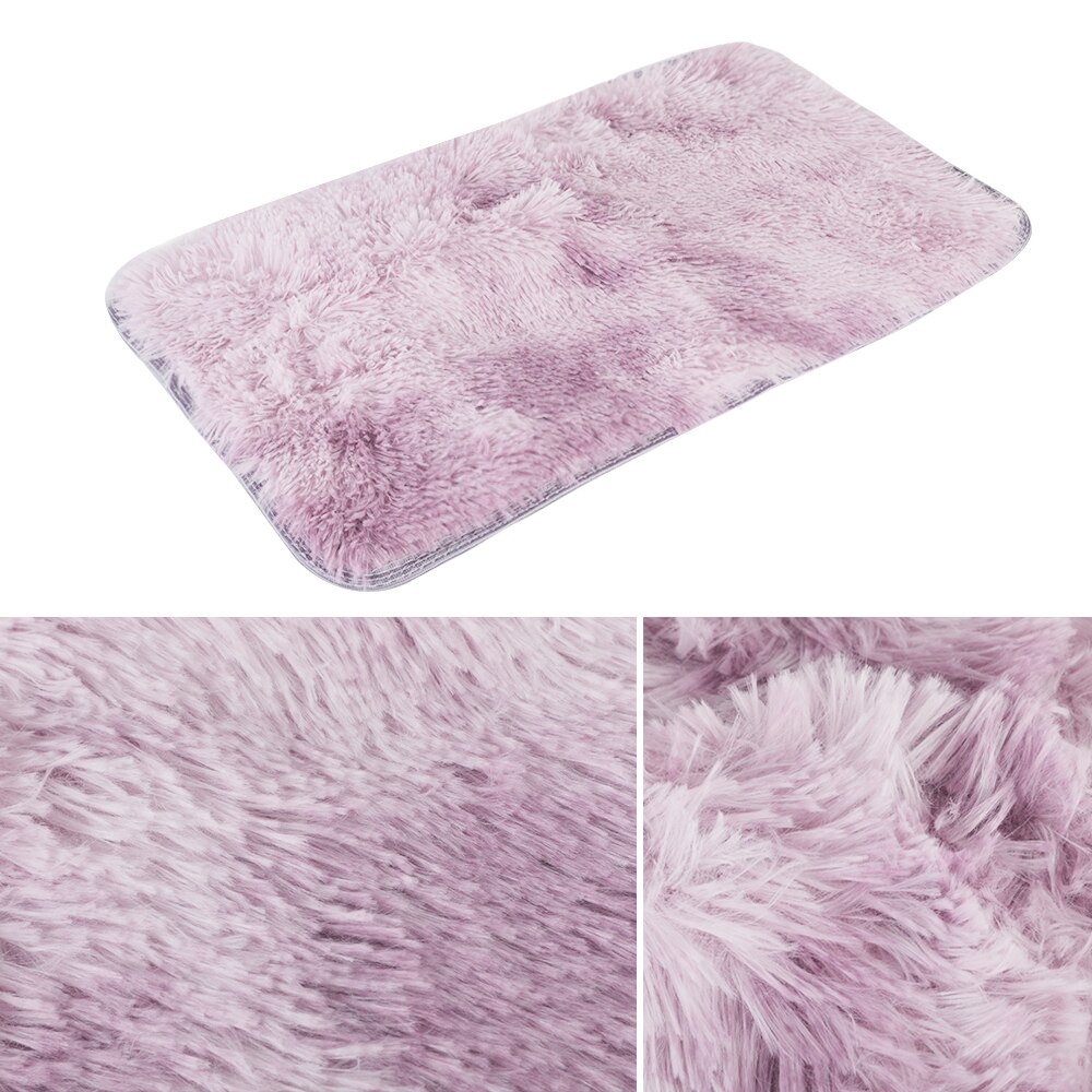 Tapis en peluche enfants lit chambre tapis de sol moelleux fenêtre chevet décor à la maison tapis doux velours tapis dégradé solide tapis: G301938A