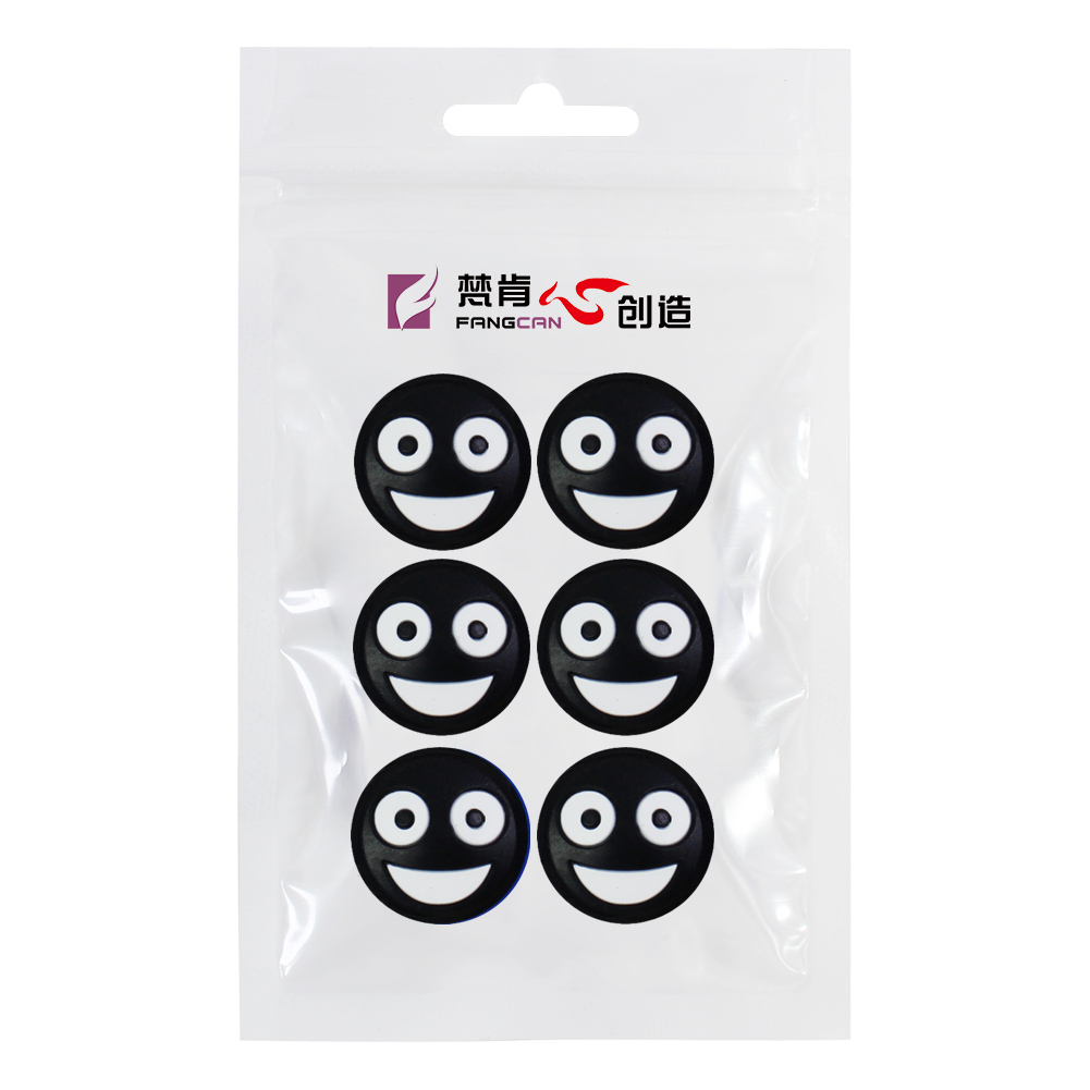 FANGCAN 6PC Double-faced Tennis Racket Vibration Absorber Silicone Squash Tennis Racquet Vibration Dampeners: 6 Black