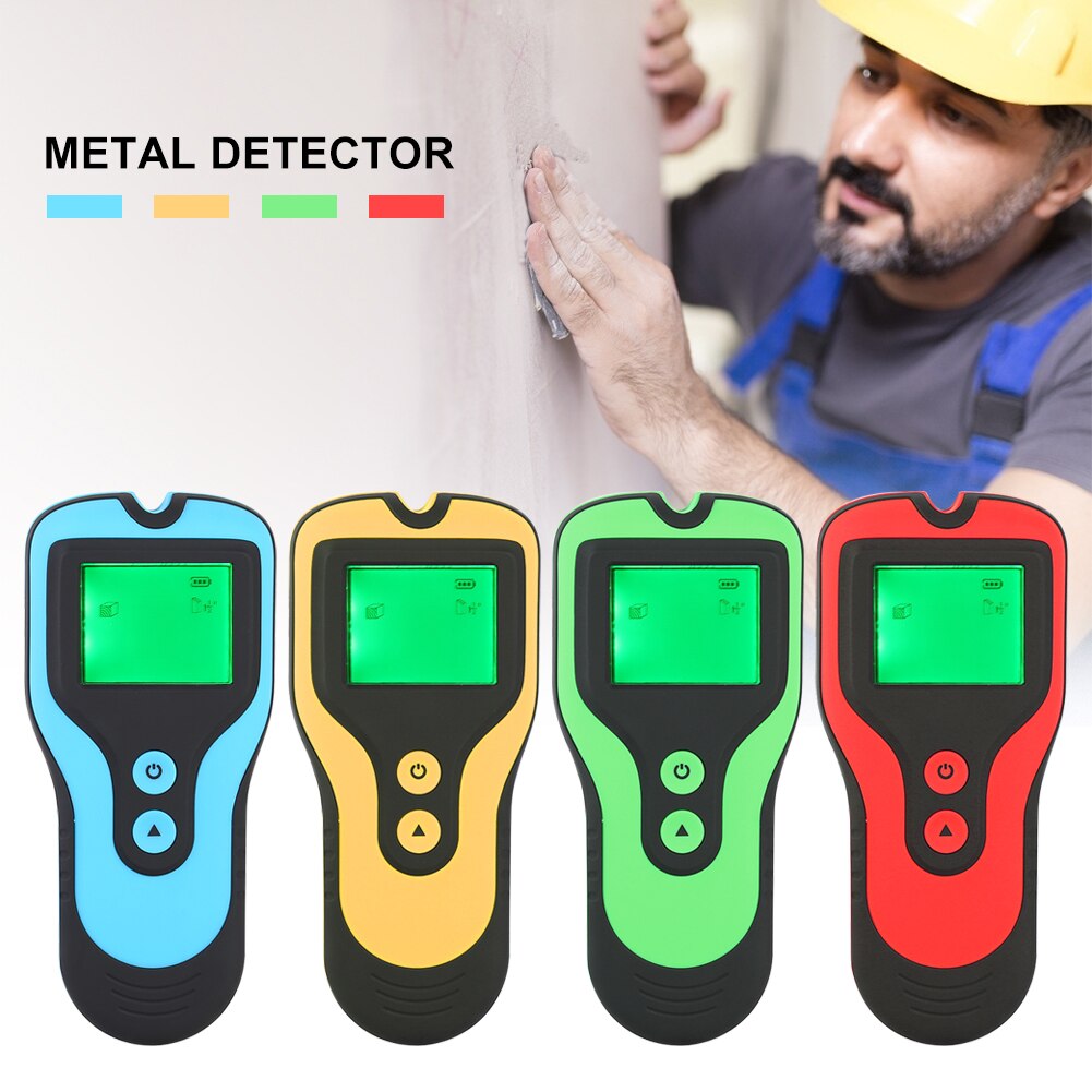 3 in 1 Metal Detector AC Voltage Live Cable Wire Wood Pipe Finder Stud Locator Wall Scanner Detector with Audio Alarm