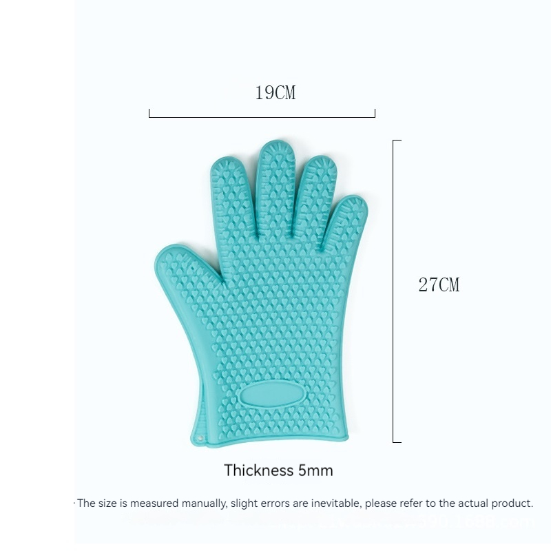 Insulated Anti-scalding Oven Silicone Gloves Can Be Used in Microwave Ovens and Baking Ovens