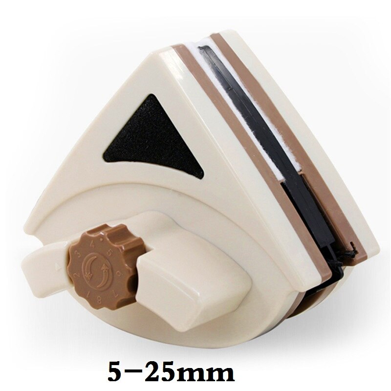 Glider Magnetic Window Cleaner Wiper Double Sided Magnetic Washing Windows Glass Cleaning Magnets Glazed Brush Washer Tools: 5-25mm