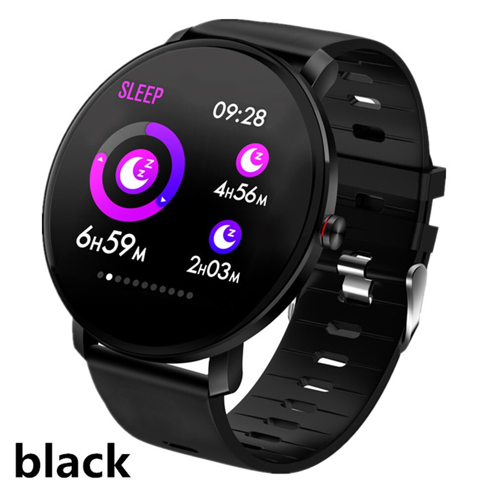 Voor blackview  bv9800 bv6800 pro  bv5800 bv9500 bv9700 pro smart watch  ip68 smart armband hartslagmeter fitness oefening: Zwart