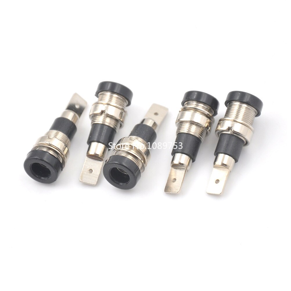 Connecteur banane femelle 2mm, 5 pièces, en laiton, pour montage sur panneau, pour fiche banane Non blindée