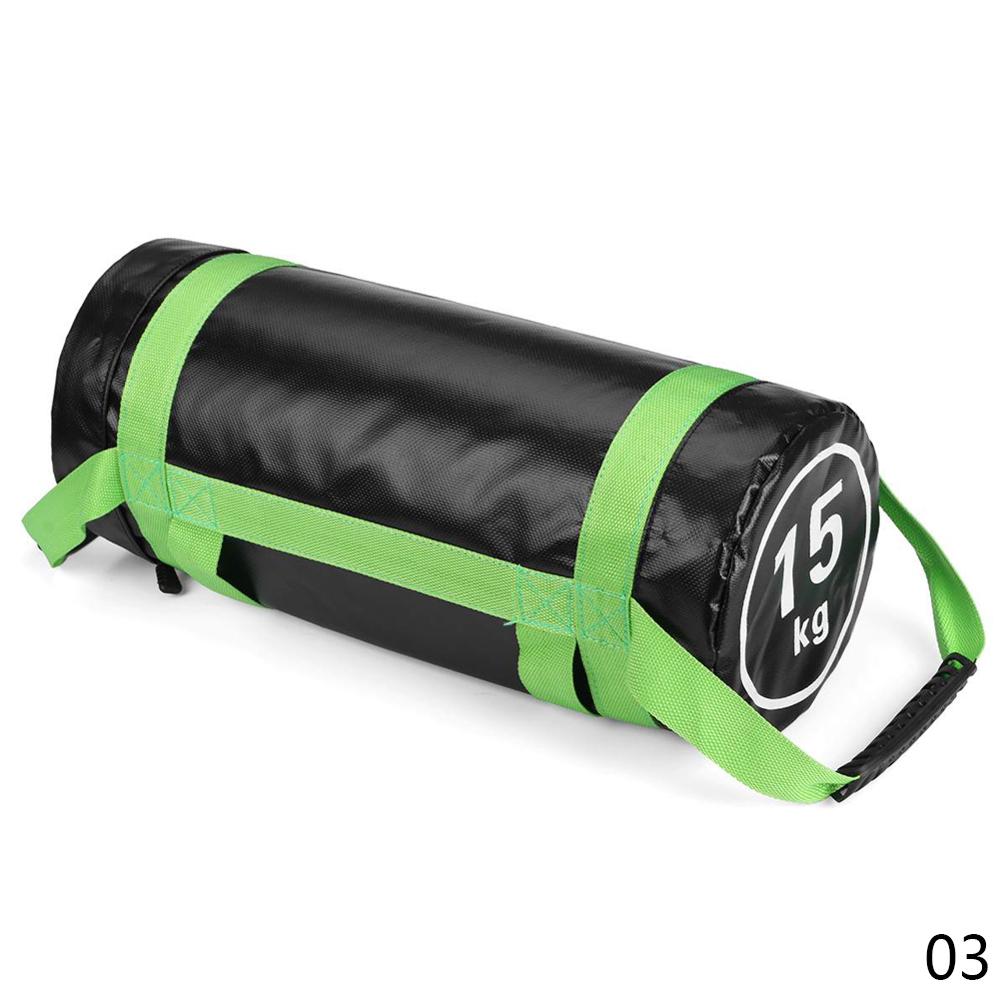 Fitness Sandbag 5-30kg Weight Lifting Sandbag Unfilled Exercise Sandbag for Body Building Gym Sports Muscle Strength Training: Green 15KG