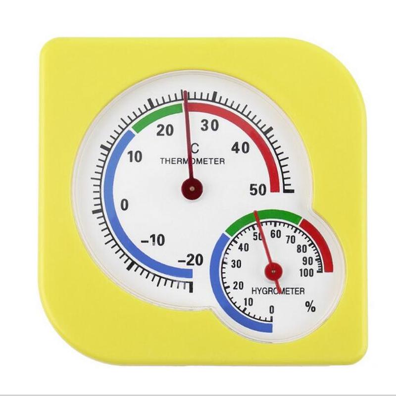 Wireless Hygrometer Humidity Thermometer Pointer Clock Wall Indoor Outdoor Sensor for Laboratory Greenhouse Temp Moisture Meter