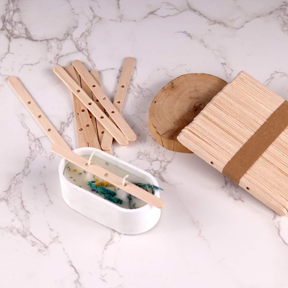 5/20/30 Stuks Met Gaten Houten Wax Core Houder Houten Stokken Lont Centreerapparaat Voor Diy Kaars levert Handwerk Craft Supplies