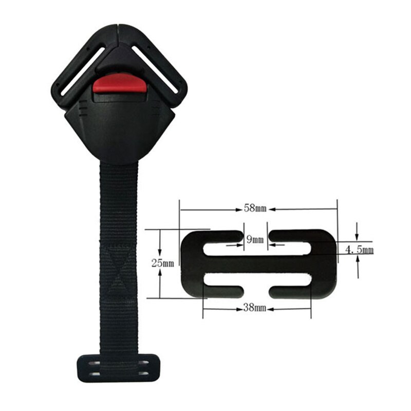 ALWAYSME correa de asiento de coche universal, Conector de cinturón ISOFIX, correa de enganche de coche para asientos de coche infantiles, Correa 3,8 CM de ancho
