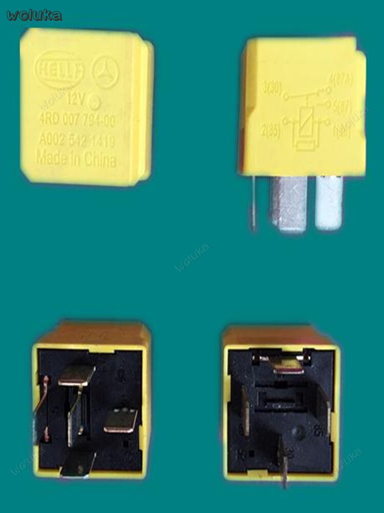 Car pure copper 4 pins 5 pins relay 12V universal modified car relay 4 plug relay 5 plug relay CD50 Q04