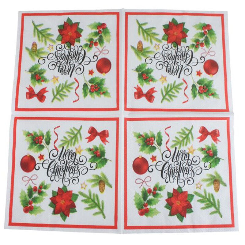 20 Stks/set Servetten Weefsels Servetten Snoep Decoratie Hand Papier Voor Kids Party Kerst Verjaardag Pasen Party