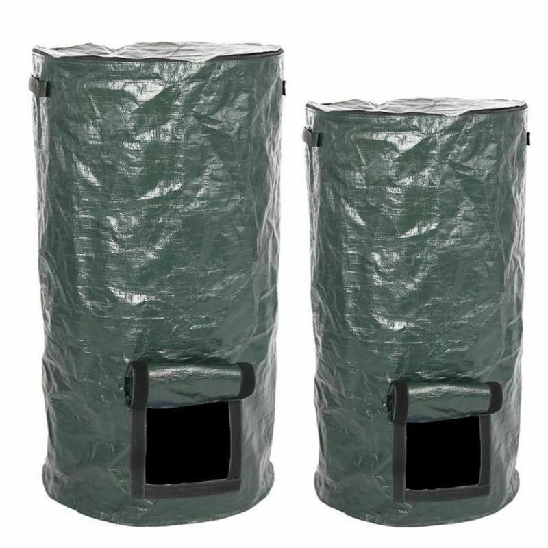 Sammenklappelig haveposekompostpose med låg organisk gæringsaffaldskomposter