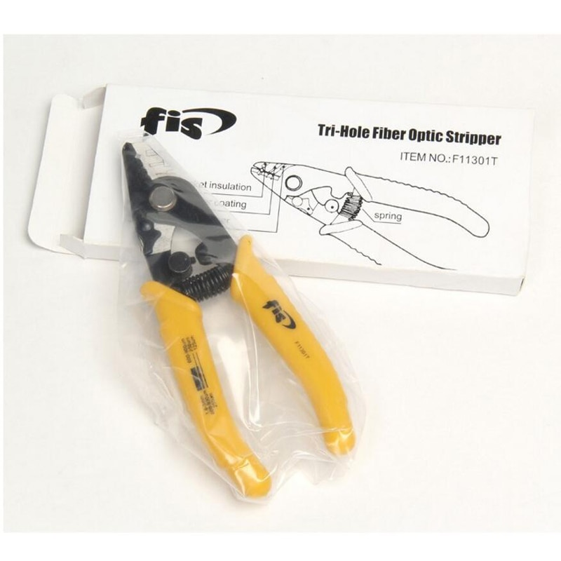 FIS Faser abisolieren zangen F11301T FIS Tri-Loch Fiber Optic Stripper Miller Draht stripper