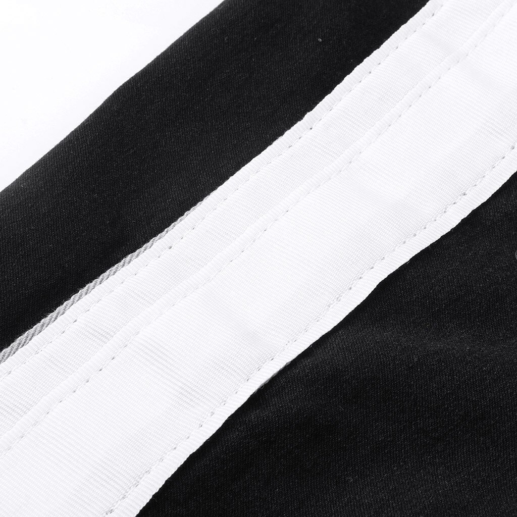 Porwane jeansy męskie Streetwear dżinsowa hafty bawełniane prosty otwór kieszeń spodnie jeansy w stylu zakłopotany spodnie ołówkowe spodnie Clothin