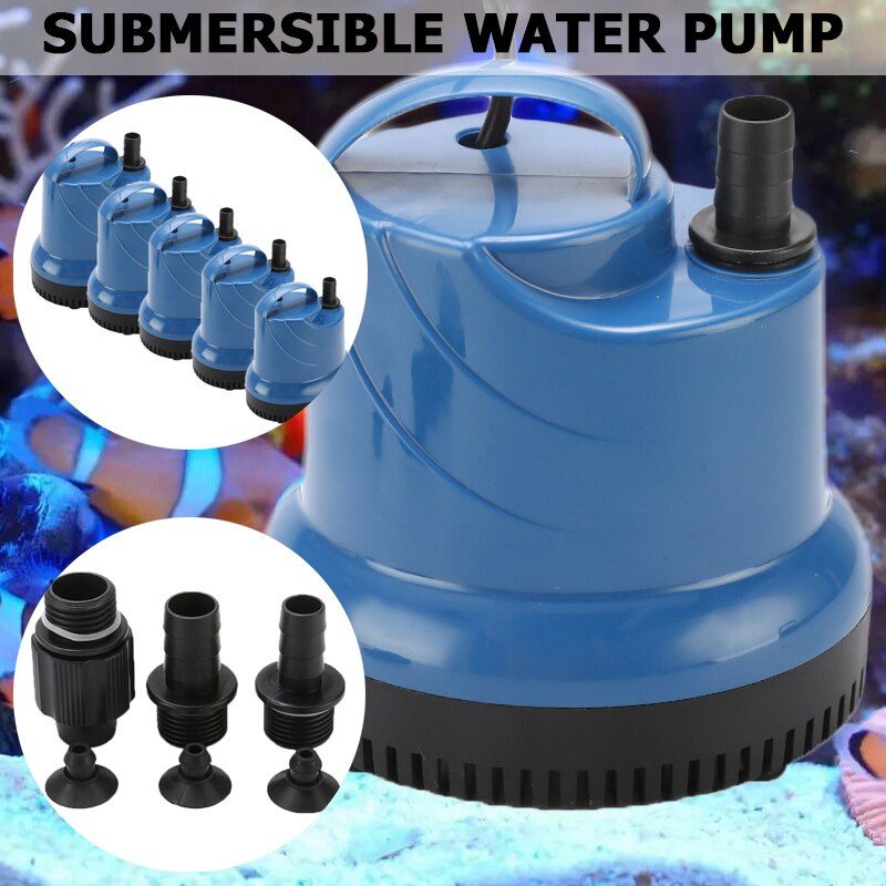 220V Submersible Water Pump Fish Tank Circulating Aquarium Durable High Lift 15/20/40/55/80W Ultra-Quiet Hydroponic Fountain