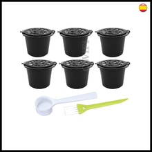6x CAPSULAS NESPRESSO RELLENABLES RECARGABLES REUTILIZABLES CAFETERAS NESPRESSO