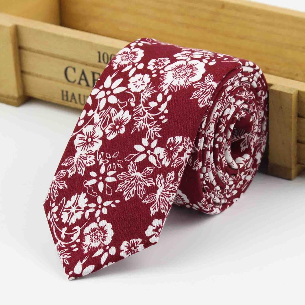 Blommig slips för män casual diamant konstgjord bomull blomma löjrom fluga paisley smala slipsar män liten halsband: 9