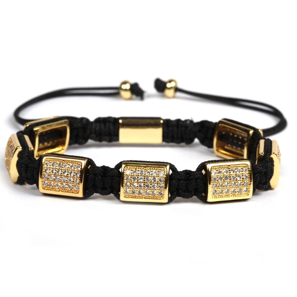 Bransoletka uroki Bransoletki dla par dla mężczyzn Kobiety Pulseira Masculina Pulseira Feminina bileklik: Złoty kolor