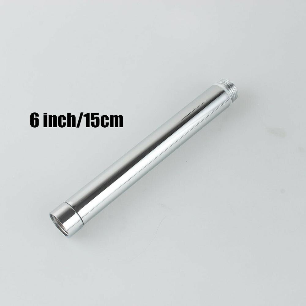 Messing 8 Inch Douche Arm Douchekop Extension arm voor Badkamer Douche Tap, Chrome: 6 inch