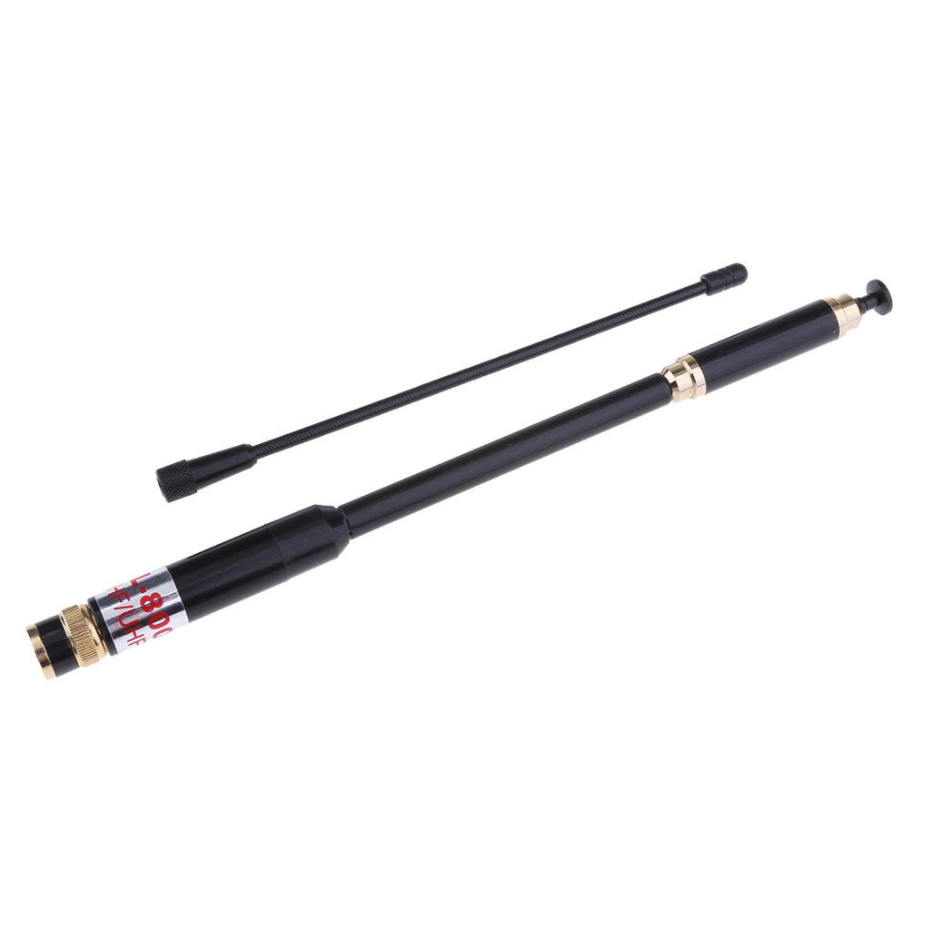 Antenne Radio Amateur Double Bande 144/430 MHz Avec Connecteur BNC Mâle - Silicone Souple, 7.5 Cm, 10W Max