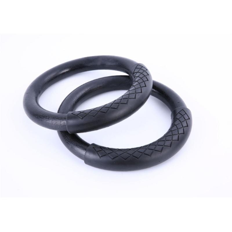 1 paire d'anneaux de gymnastique pour abdominaux, anneaux de gymnastique olympiques, anneaux de fitness, anneaux d'entraînement, anneau de fitness à domicile, pour une utilisation en fitness, noir