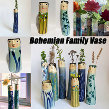 Böhmischen Familie Vase Kreative Vase Interessante Menschliche-förmigen Harz Anlage Container Büro Wohnzimmer Schreibtisch Dekoration