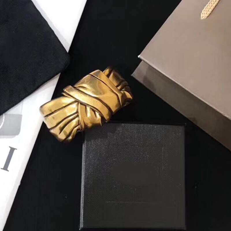Neue Jahrgang Gold Farbe Bowknot Schmuck Knoten Armbinde Jahrgang Armreif groß Manschette Armbinde Heißer Schmuck Armbinde