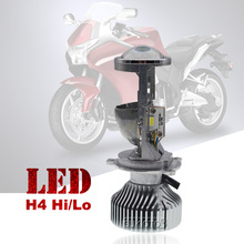 SUKIOTO LED Koplamp H4 LED Mini Lens 5500 k 45 w H4 hi/lo projector Lampen 4200LM Wit motor Koplamp LED Conversie Kit
