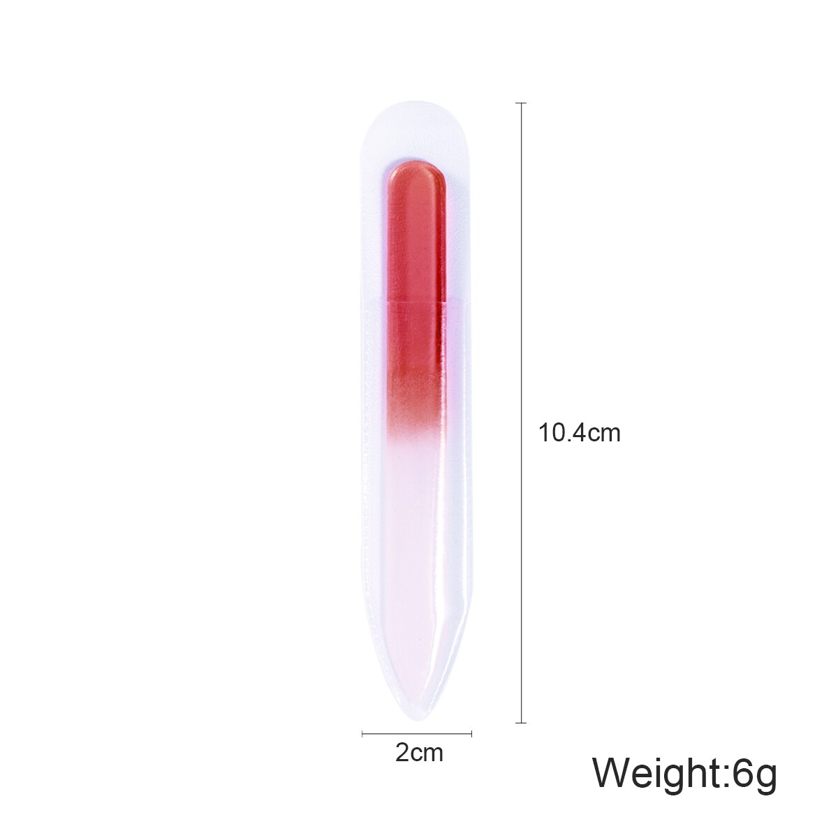 6 Stks/set 9Cm Glas Nagelvijl Willekeurige Kleur Crystal Polijsten Bestand Nail Art Manicure File Voor Vrouwen Meisje Make up Tool