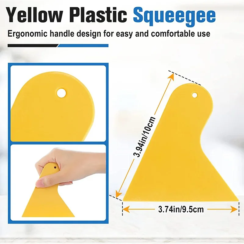 Car Vinyl Wrap Film Squeegee Scraper Car Wrapping Tools Kit Window Tint Tools Cleaning Squeegee Tool Car Cleaning Tools