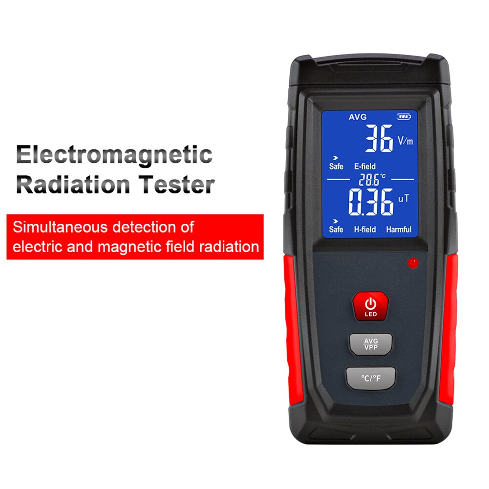 Measurement Tools Rechargeable Electromagnetic Field Radiation Handheld Detector Emf Meter Counter Emission Dosimeter Computer