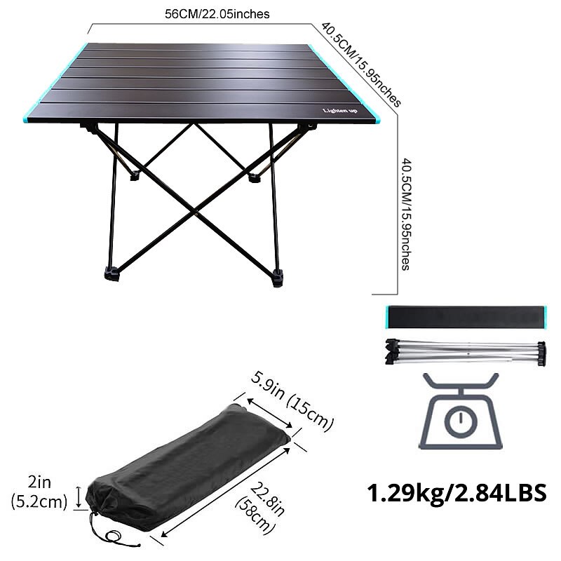 Outdoor Camping Portable Folding Oxford Cloth Camping Table Folding Table Portable Outdoor
