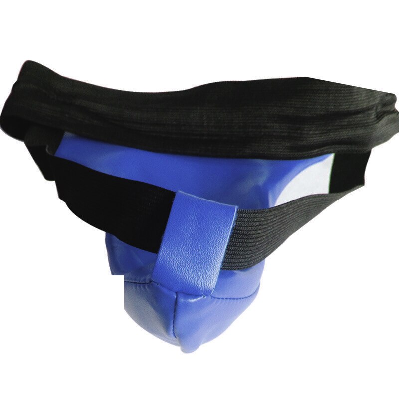 Taekwondo Crotch Protectors Boksen Sanda Protectors Kind Volwassen Bescherming Gear Mvi-Ing: Blauw
