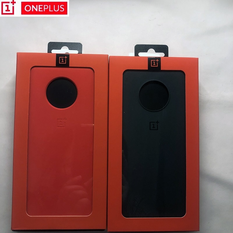 Funda Original Oneplus 7T 100% de Oneplus funda protectora oficial de Nylon funda de piedra arenisca OnePlus 7T funda de parachoques Karbon