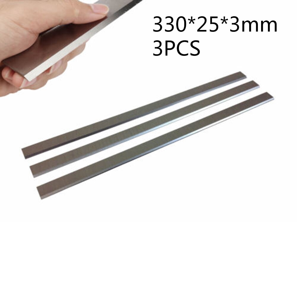 3Pcs Wood Planer Blades 13*1*1/8 Inch HSS Sharp Planing Blades For Jet JPM-13 Grizzly Delt 330x25x3mm Woodworking Machinery Part