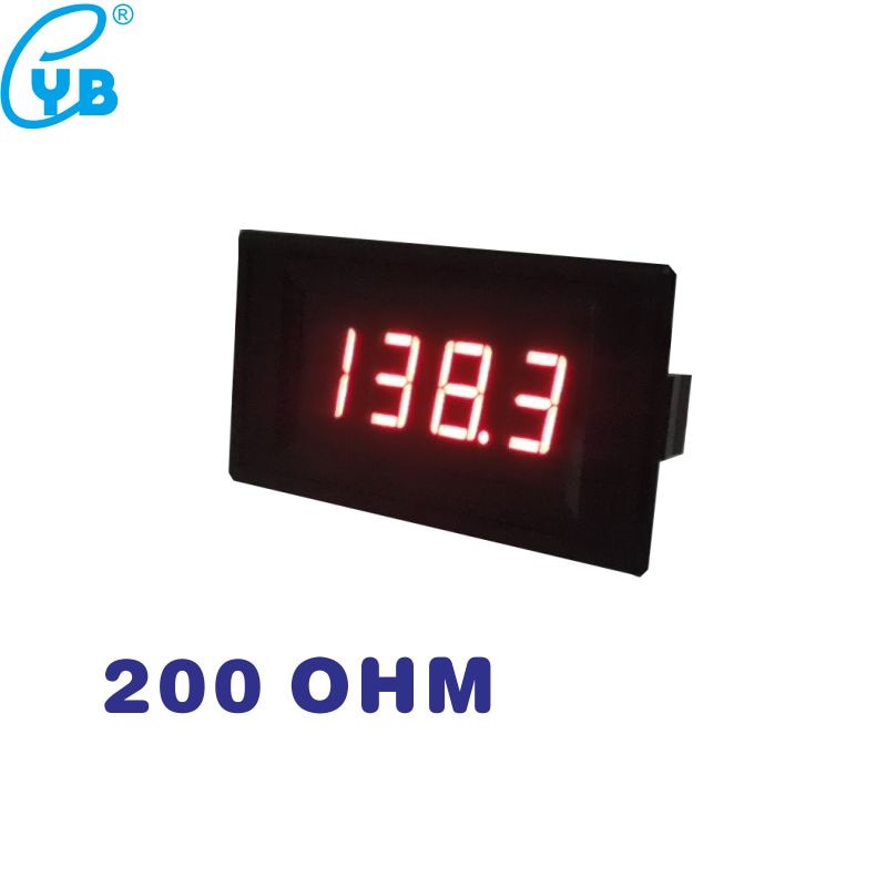 LED Digitale Weerstand Meter Half-gesloten Type Ohm Meter 200 OHM Weerstand Meter DC 5 V Rode Cijfers Ohmmeter slip Weerstand